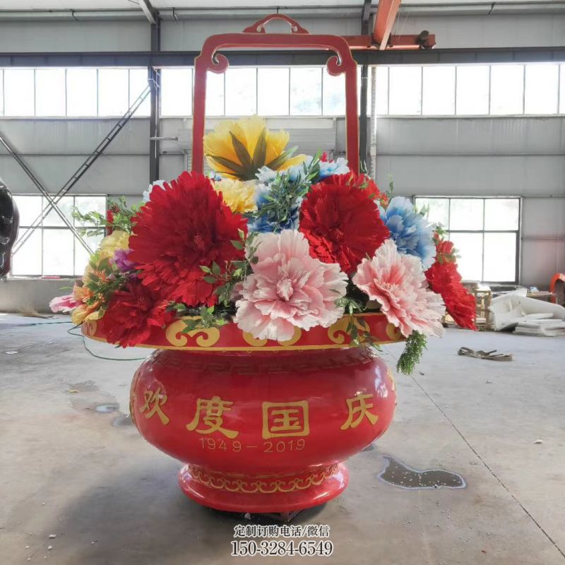 钢结构花篮雕塑选用，广场雕塑，广场花篮雕塑异型选用